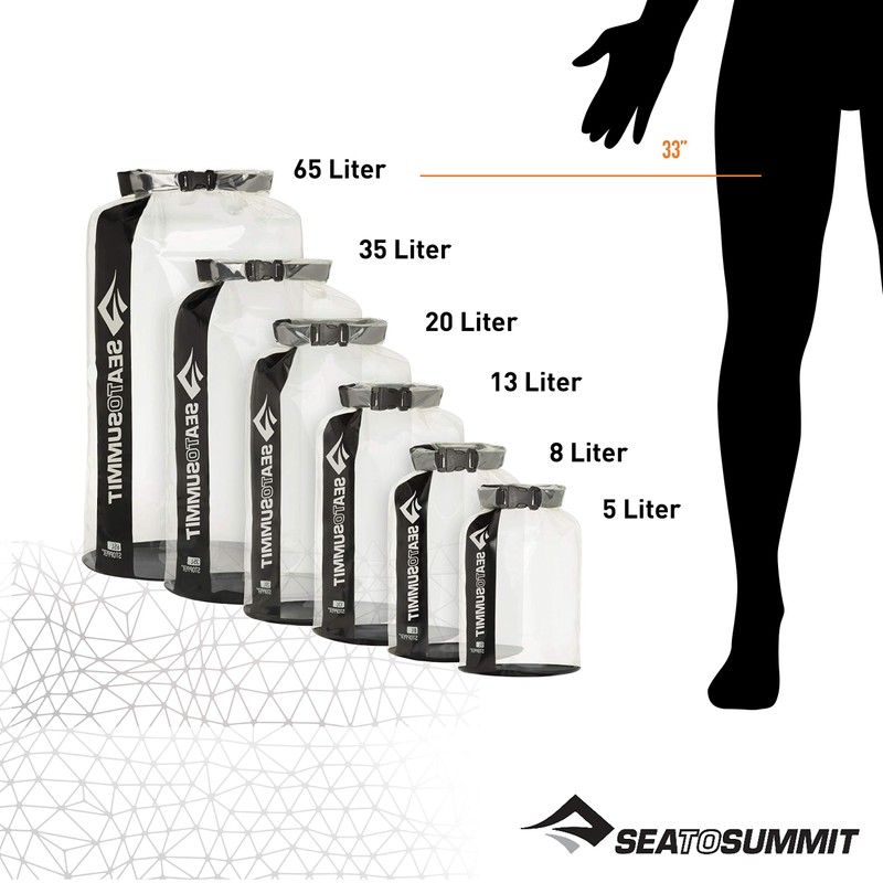 Sea to Summit Clear Stopper Dry Bag – Clear Waterproof