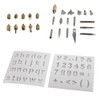 37pc Complete Wood Burning Pen & Assorted Soldering Tips Stencil