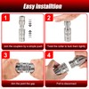 1/2’’ NPT Flat Face Hydraulic Quick Couplers, Skid Steer Hydraulic