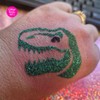 Dinosaur themed Glitter Tattoo Stencils - Perfect for kids temporary