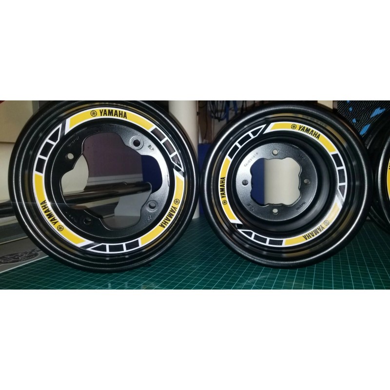 jc Yamaha Raptor 700R Rims Decals Stickers
