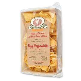 Rustichella d'Abruzzo Egg Pappardelle (Pack of 2), 250g Each - Wide Egg Pasta - Traditional Italian Flavor - Perfect for Chunky Sauces like Ragù