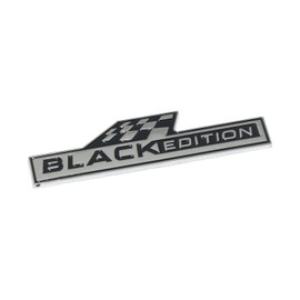 Generic Incognito Black Edition Emblem Sticker for All Cars, Metal (Black) (Silver Black)