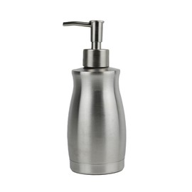 CAXUSD Stainless Steel Liquid Soap Dispenser Manual Pump Lotion Bottle for Hand Soap Bottom Corrosion Resistant Design for Bathroom Use