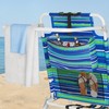 Tall Beach Chairs for Adults, 17" High Backpack Beach Chair