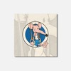 Unbranded Sport Mouse Animal 4'' X 4'' Square Wooden Coaster