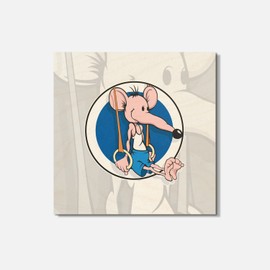 Unbranded Sport Mouse Animal 4'' X 4'' Square Wooden Coaster