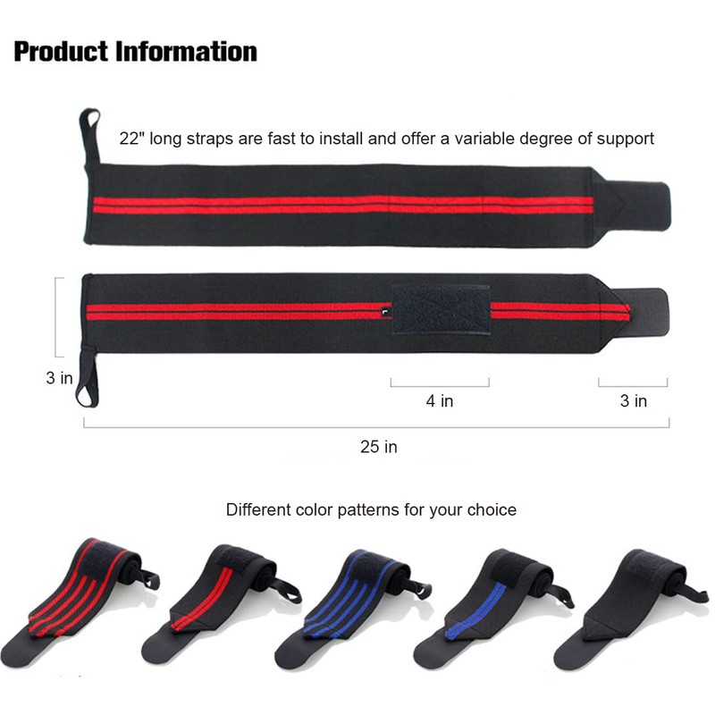 2 Pack Wrist Brace Wrist Straps for Weightlifting, Wrist Straps