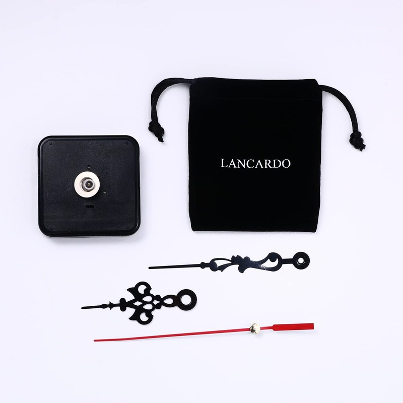 Lancardo HQ3268 Quartz Wall Clock Silence Movement, 0.6" Maximum Dial