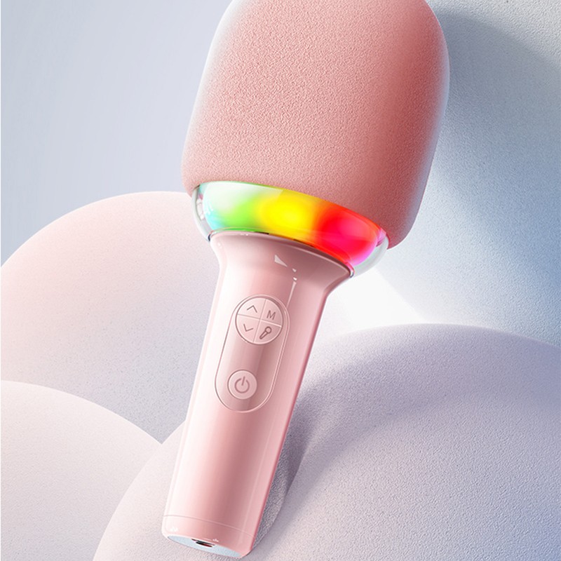 Wireless Singing Microphone Bluetooth Stable Microphone Sound Integrated Portable Handheld