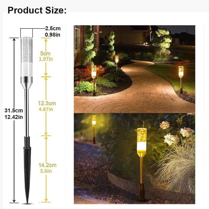GreenClick LED Pathway Lights, 4.8W 12V AC/DC Low Voltage Path