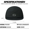 CLAPE 5 Panel Cap Short Brim Baseball Cap Flat Hat