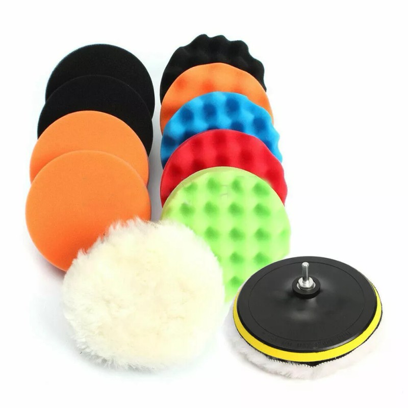 Unbranded Car Buffing Pads Polishing Waxing Sponge Kit Set Foam