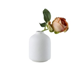 Ceramic Vase - Small Vase, Modern Minimalist Ceramic Vase, Dried Flower Vase, Home Decoration, Flower Arrangement Decorative Shooting Props, Best Decoration (White)