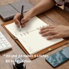 Leather Notebook, A5/A6/B5 Writing Notebook 9 Holes Refillable Diary Travel