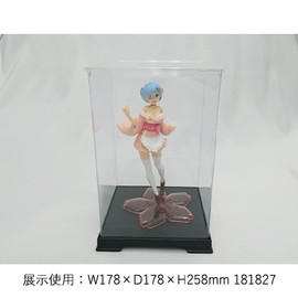 かしばこ商店 透明フィギュアケース 内寸 横幅11.8×奥行11.8×高さ14.8cm 121216
