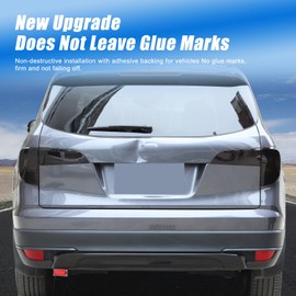 HIRUFAIT Tail Lights Cover for Honda Pilot 2019 2020 2021 2022, ABS Smoked Tint Tail Lights Lamps Covers, 4Pcs Car Rear Taillights Guard Cover Trim Exterior Accessories, Transparent Gray