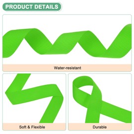 M METERXITY Polypropylene Webbing, 25 Yards 1.5 Inch Heavy Duty Poly Webbing for Indoor and Outdoor Use to Repair DIY Equipment/DIY Crafts/Furniture [Light Green]