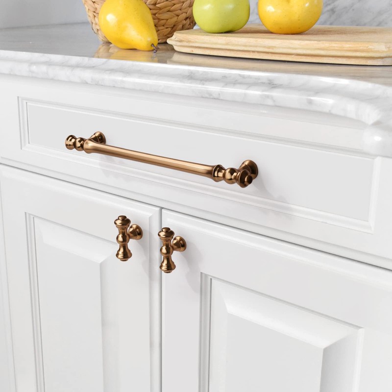 Asidrama 6 Pack 12.6 Inch(320mm) Champagne Bronze Kitchen Cabinet Handles,