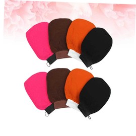 Mikinona 8Pcs Bath Exfoliating Gloves Gentle Scrubber Mittens for Deep Skin for Shower and Bath Random Color Options Random Color