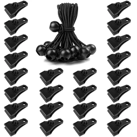 Large Tarp Clips Heavy Duty Lock Grip, 48 Pack Clamps Heavy Duty Camping Awnings Caravan Canopies Car Swimming Pool Boat Cover Tarp Clip