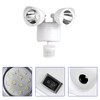 Outdoor Waterproof Double Lamp Head 22 LED Solar Power PIR
