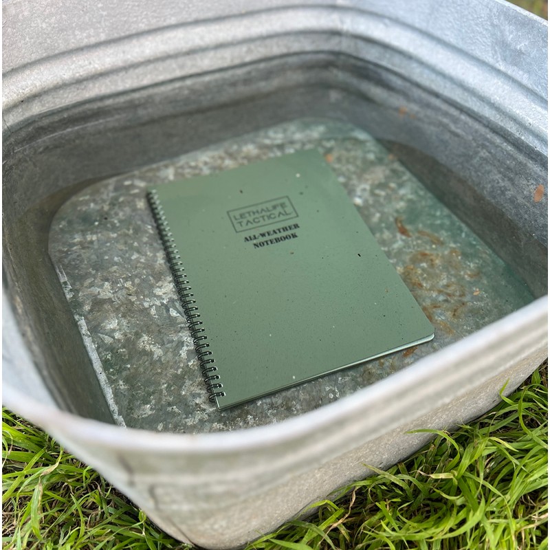 LETHALIFE All Weather Field Notebook, Full Size, 8.5x11, Fully Waterproof