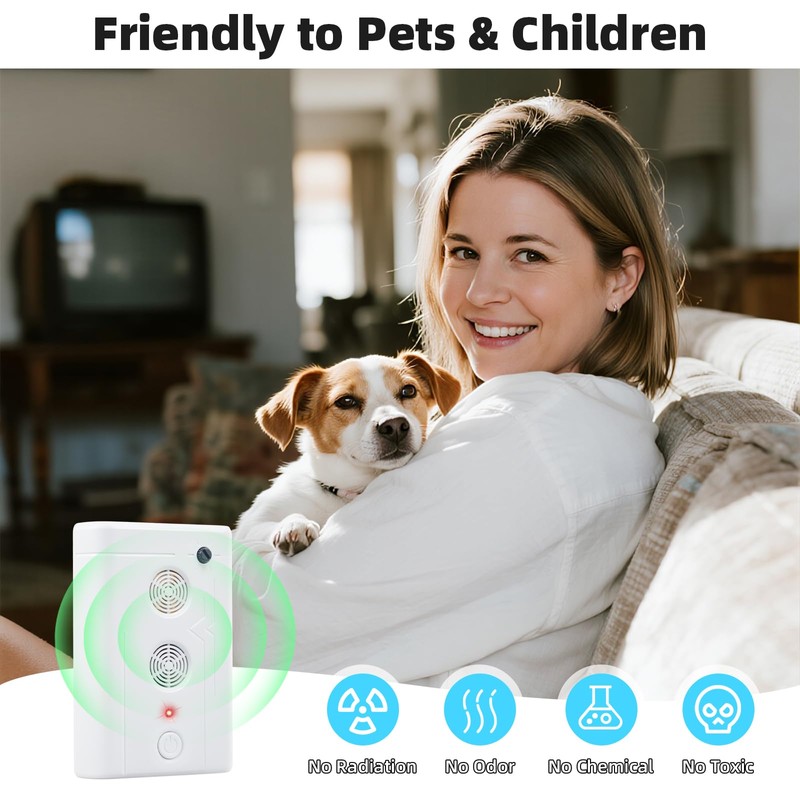 2025 Upgraded Ultrasonic Bat Repellent Devices for Attic House Porch,