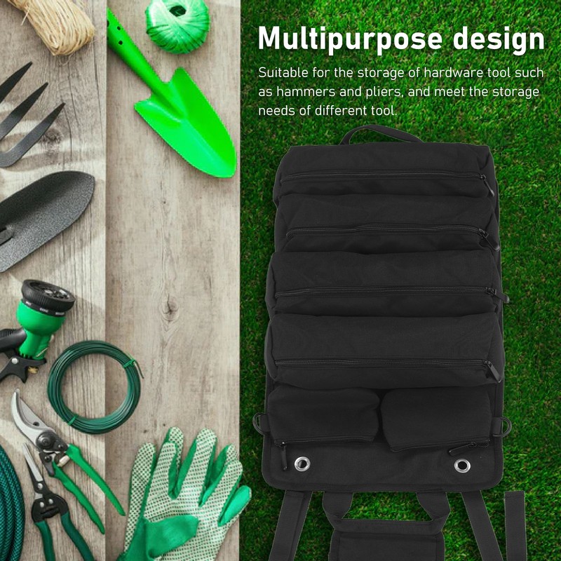 Roll Up Tool Bag Multipurpose Portable Tool Storage Bag Oxford