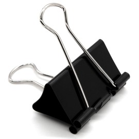 Extra Large Binder Clips 2.4 Inch (60 Pack), Large Binder Clips Big Paper Clips Clamps for Office and Home Supplies, Black