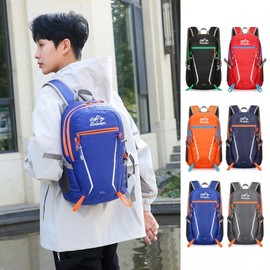 25L outdoor backpack hiking small bag Travel bag blue/ONE 2ea