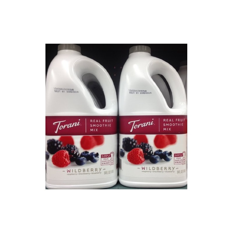 Torani Real Fruit Smoothie Mix WILDBERRY 64oz (2 Pack)