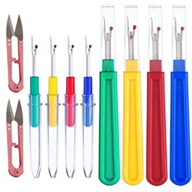 10 Piezas de Desgarrador de Costuras Con 2 Tijeras de Varios Colores Desgarradores y Quita Hilos de Coser Herramientas de Mano Para Quitar Dobladillos y Costuras No Deseadas