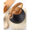 Tea Kettle, 3 Liter BELANKO Teapot Whistling Kettle with Wood