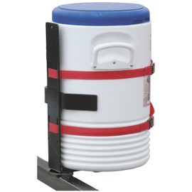 Buyers Products Steel Water Beverage Cooler Truck, Cart, UTV, Mower or Landscape Trailer Mount Rack Holder, LT25, 25 Gallon, Black