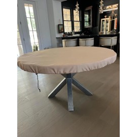 Tan Beige Poker table cover - Speed lite (felt style) FITS 60" lifetime pd bg FS