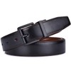 Beltox Men’s Belt Dress Casual Reversible Leather 1.1” w Roller