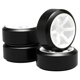 Yokomo ZR-DRCW6A DRC Drift Competition Tire / Foil Assembled High Traction Foil Offset 0.2 inch (6 mm) (White)