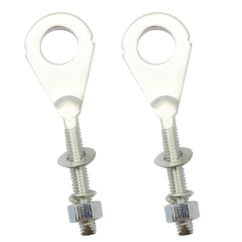 XQSMWF 2x Dia Hole Rear Chain Axle Adjuster Tensione Compatible