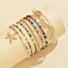 suofrun Summer Beach Ankle Bracelets for Women Boho Multilayer Shell