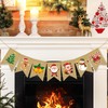 DazzJoy Christmas Decoration Bunting Banner, Merry Christmas Garland with Santa