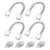 uxcell 4 Pcs Flexible Door Loop Wire Protection Sleeving Door