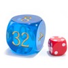Big Translucent Backgammon Doubling Cube Dice 30MM, Large Backgammon Doubling