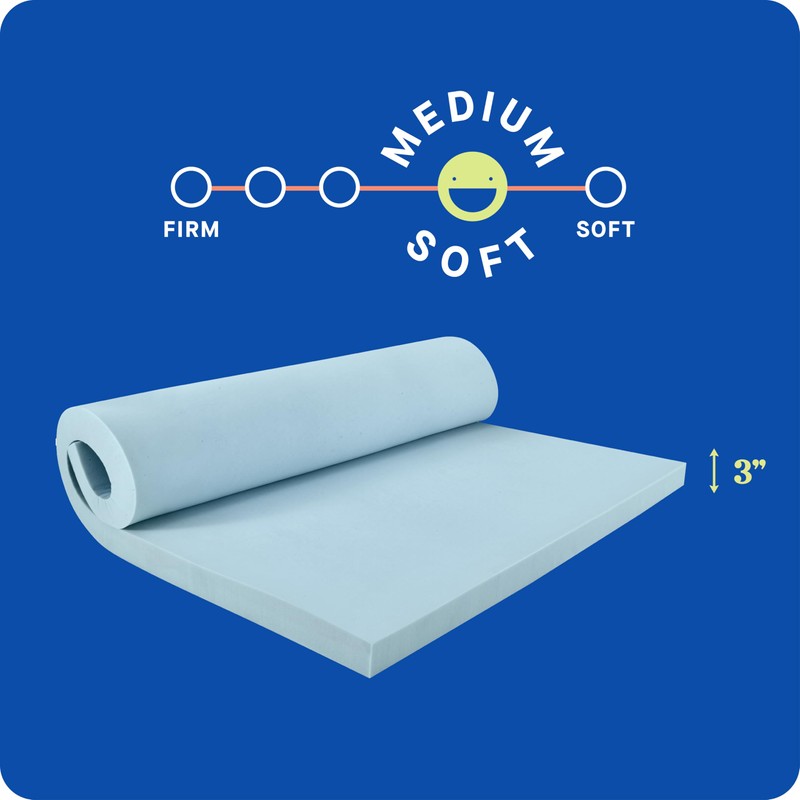 Sealy Dreamlife 3” Gel Memory Foam Mattress Topper, King
