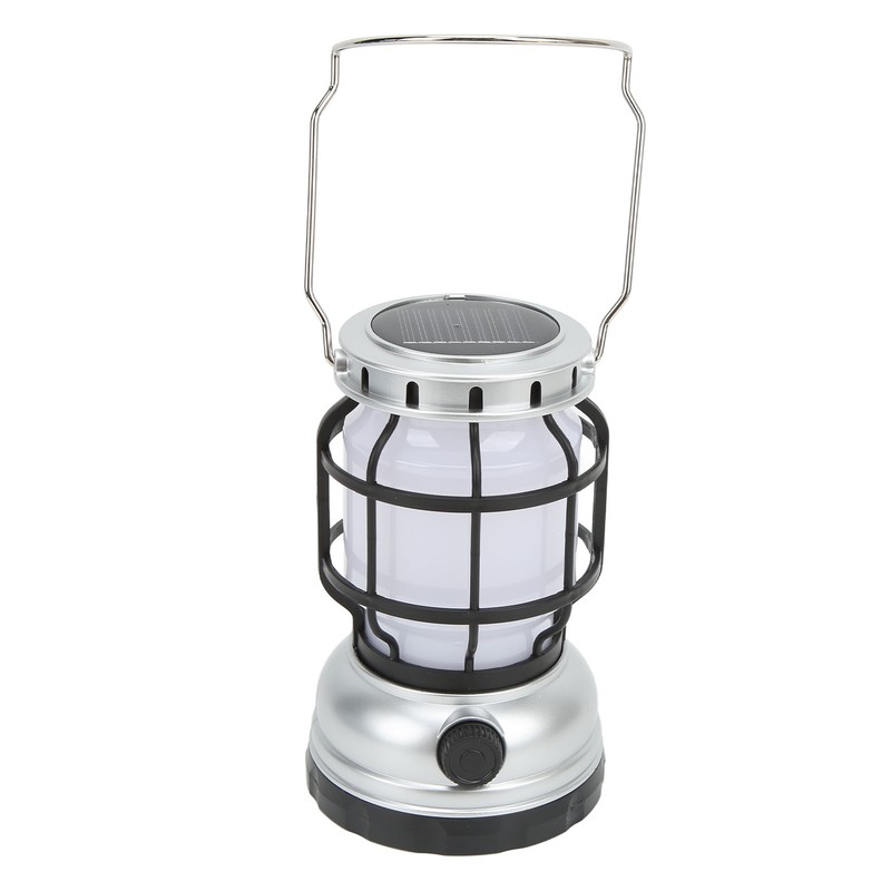 LED Camping Lantern USB Rechargeable Solar Powered Camping Light for