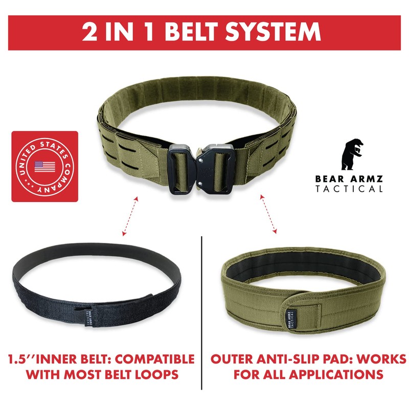 Bear Armz Tactical Battle Belt | Molle Riggers Belt |