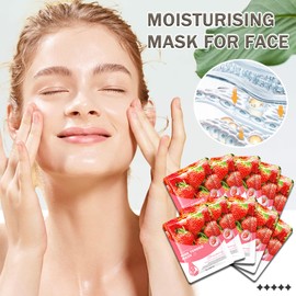 WENJLYJ Hydrating Face Mask Set,10 Combo Pack Moisturizing Facial Sheet Masks Set for Women & Men,All Skin Type(D)