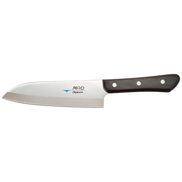 Mac Knife Superior Santoku Knife, 6-1/2-Inch, Silver