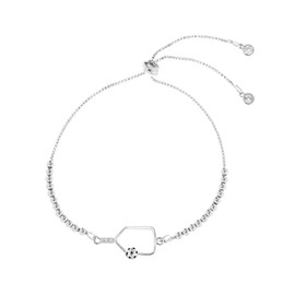 born to rally Beaded Pickleball Rhinestone Paddle Bracelet (Make)