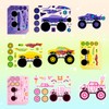 24 Sheets Make Your Own Stickers, Car Make-a-face Sticker Trucks,